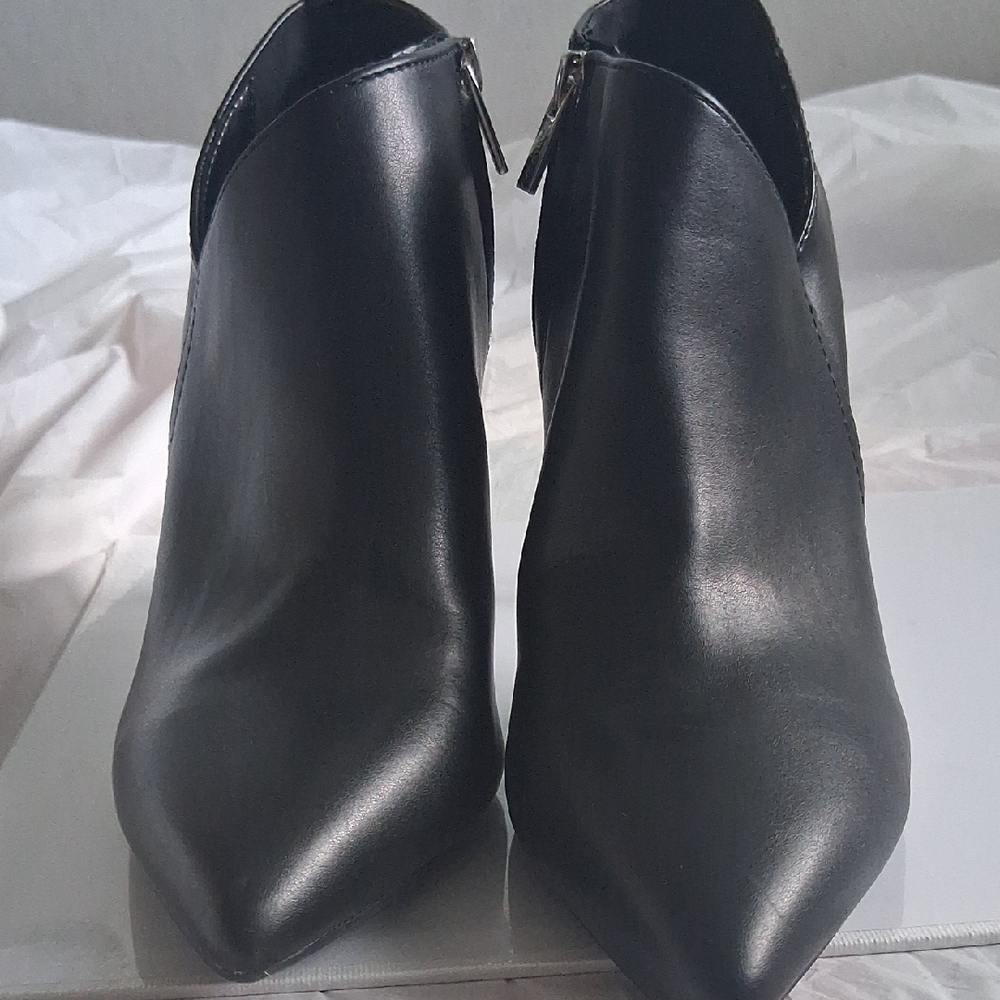 Calvin Klein Sleek Black Ankle Booties